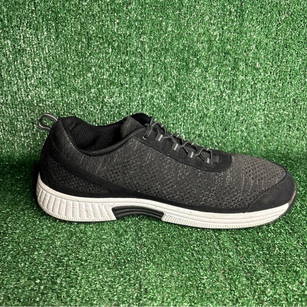 Orthofeet Shoes Black‎ Orthopedic Walking Athletic Sneakers 619 Mens Size 14 D